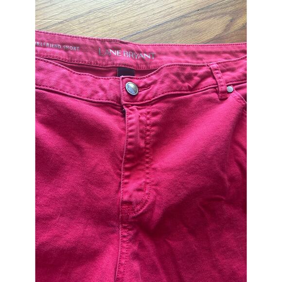 Lane Bryant Red Girlfriend Short Shorts - Picture 4 of 8